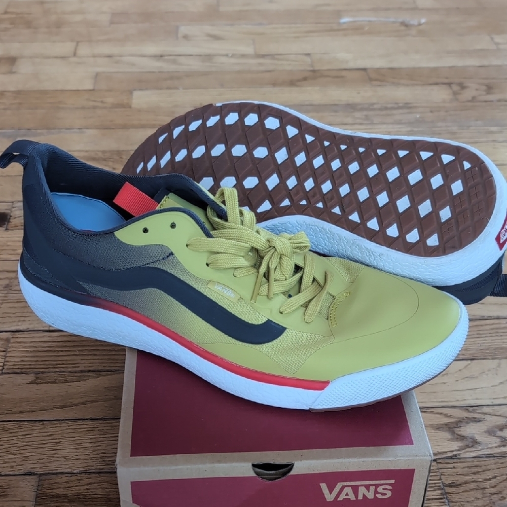 Vans Men's Yellow and Gray Athletic Shoes - Picture 2 of 7